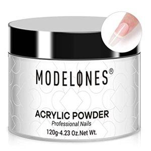 Modelones Clear Transparent Nail Acrylic Powder Professional Nail Art Powder